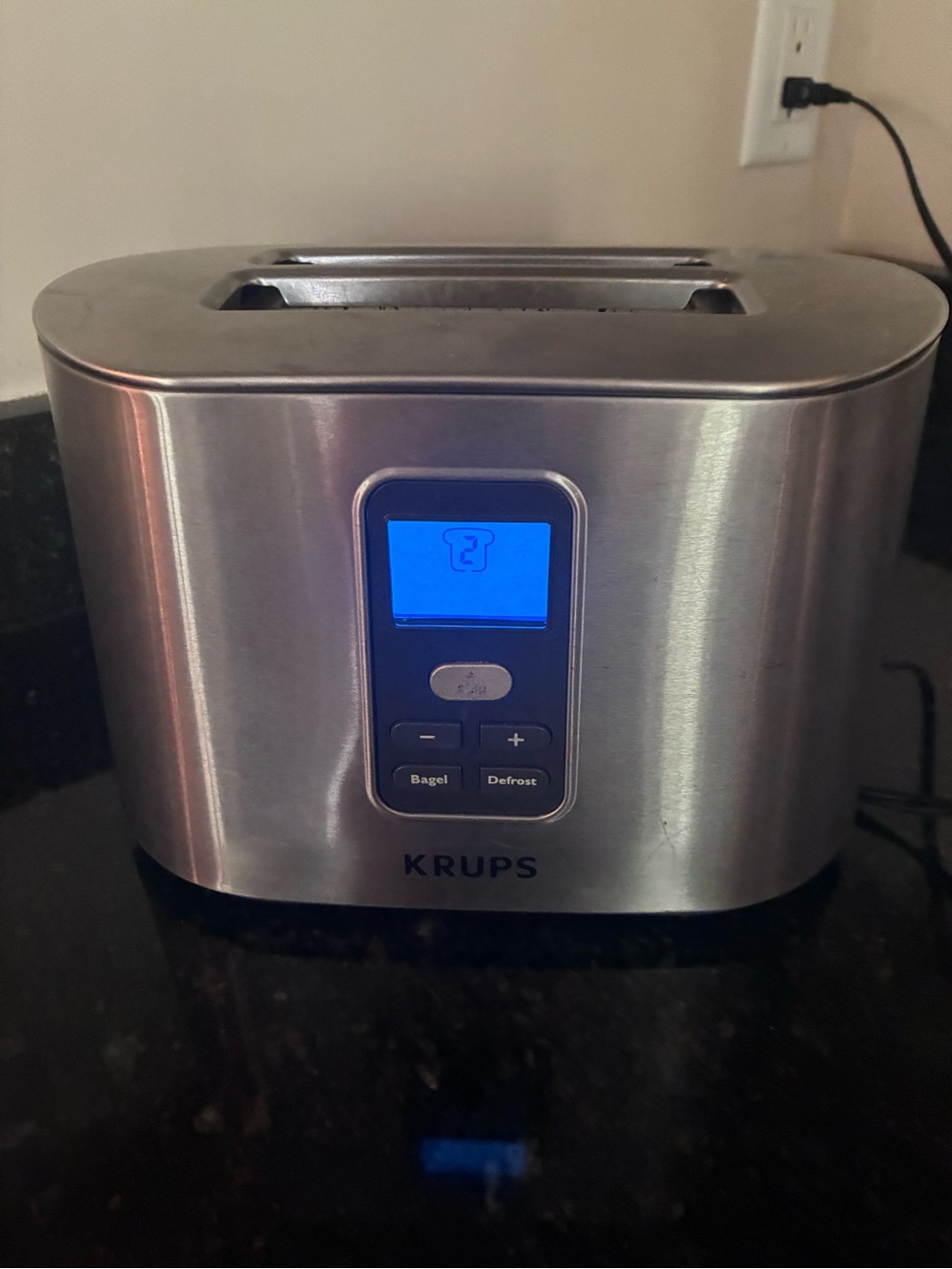 KRUPS Stainless Steel 2-Slice Toaster - Brushed Silver